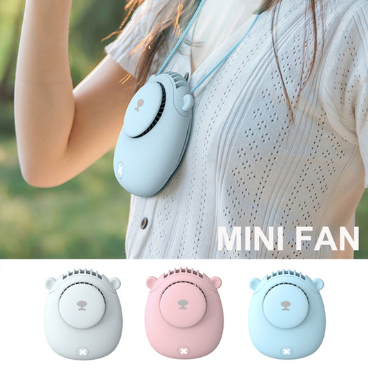 Rechargeable Handheld Fan, Portable Personal Fan with 3 Speeds, Quiet Small Fan for Travel, Camping, and Home Office