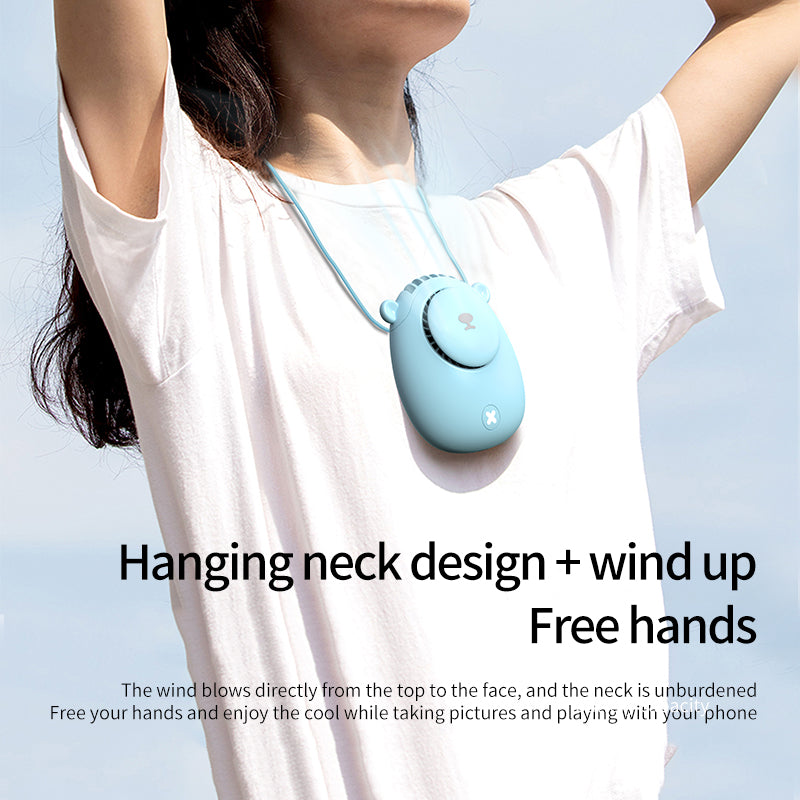 Rechargeable Handheld Fan, Portable Personal Fan with 3 Speeds, Quiet Small Fan for Travel, Camping, and Home Office