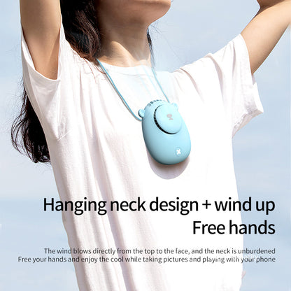 Rechargeable Handheld Fan, Portable Personal Fan with 3 Speeds, Quiet Small Fan for Travel, Camping, and Home Office