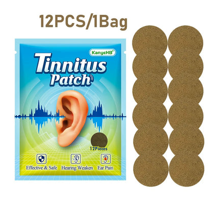 Portable Ear Care Patch, Tinnitus Patch, Headache Relief, Ear Ringing Buzzing, Hearing Loss Support, Brain Nerve Patchs