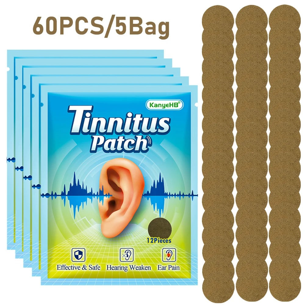 Portable Ear Care Patch, Tinnitus Patch, Headache Relief, Ear Ringing Buzzing, Hearing Loss Support, Brain Nerve Patchs