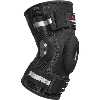 Adjustable Hinged Knee Brace, Side Stabilizers Knee Support, Patella Gel Pad, Joint Pain Relief, Arthritis Suppore