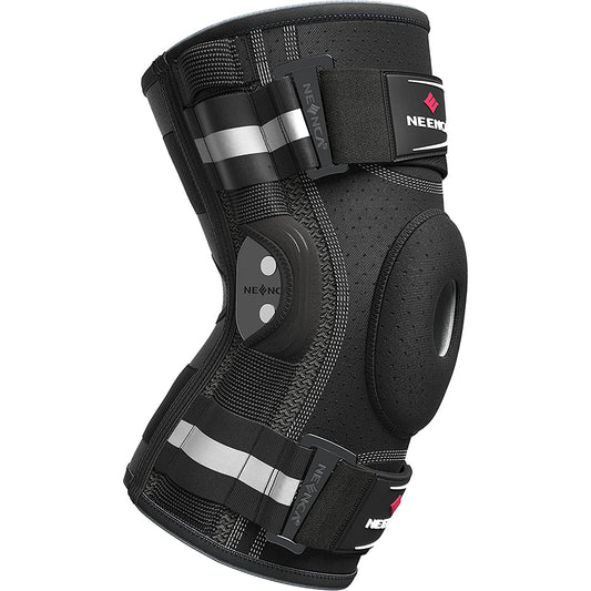 Adjustable Hinged Knee Brace, Side Stabilizers Knee Support, Patella Gel Pad, Joint Pain Relief, Arthritis Suppore
