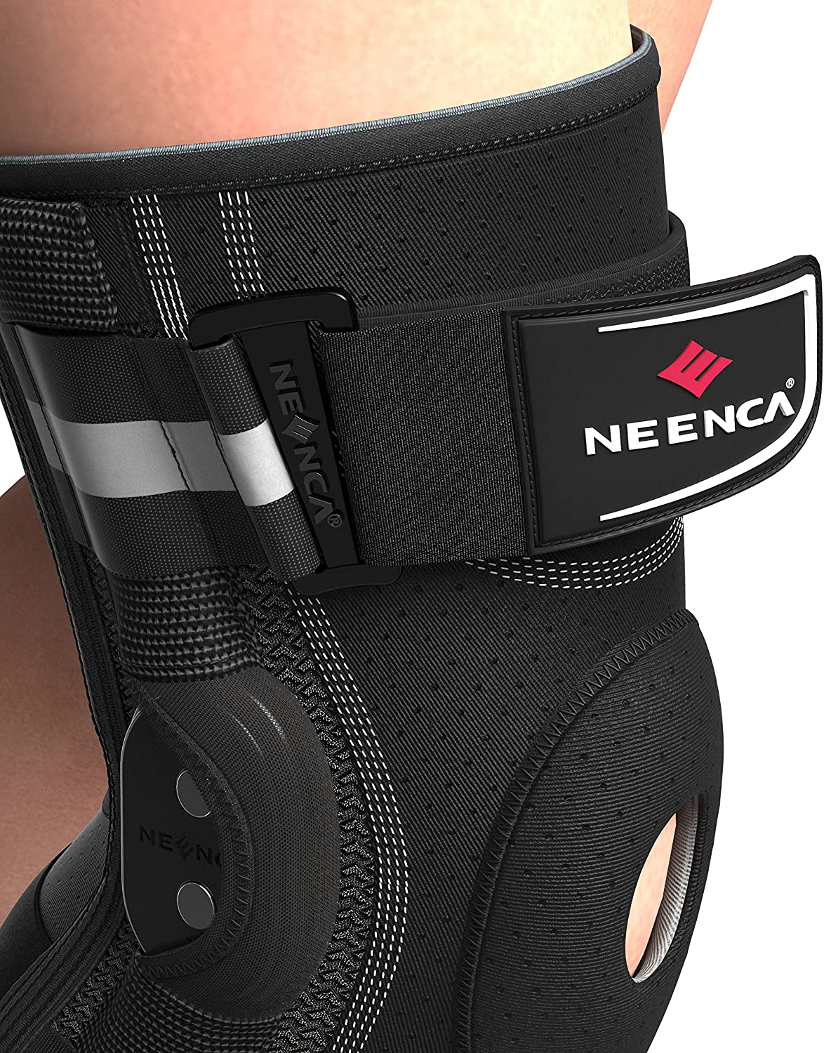 Adjustable Hinged Knee Brace, Side Stabilizers Knee Support, Patella Gel Pad, Joint Pain Relief, Arthritis Suppore