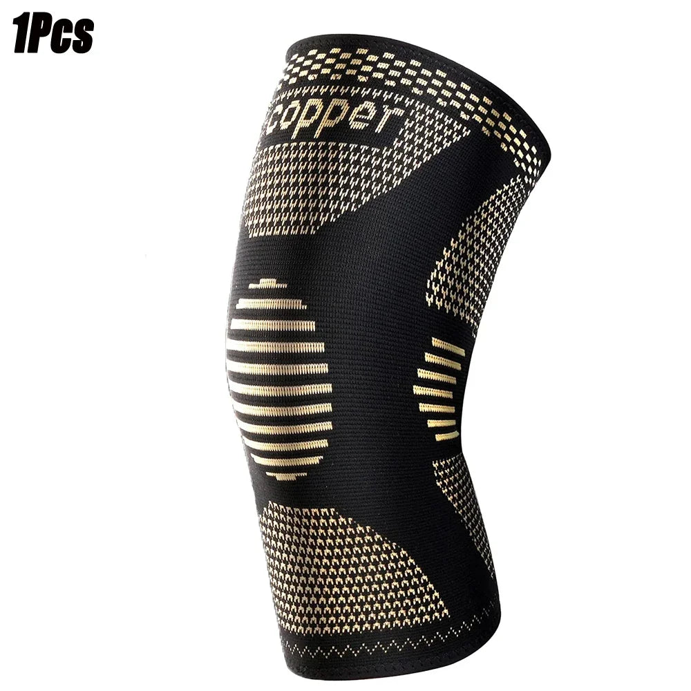 Compression Sleeve for Knee Pain, Copper Knee Brace for Arthritis Relief, Sports and Workout Support