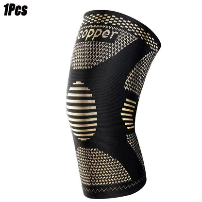 Compression Sleeve for Knee Pain, Copper Knee Brace for Arthritis Relief, Sports and Workout Support