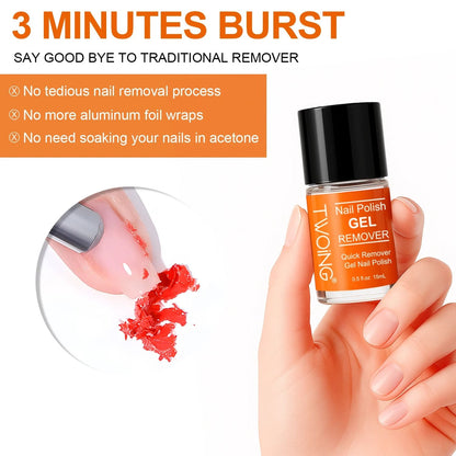 Quick Nail Gel Polish Remover – Fast, Easy and Damage-Free Manicure Removal (15ml)