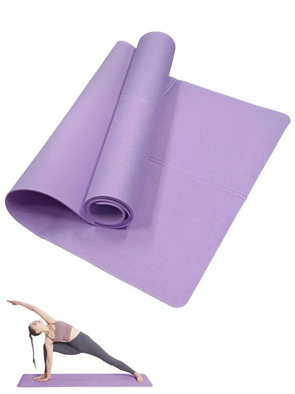 Non-Slip Yoga Mat – Lightweight, Cushioned and Portable Fitness Mat for Home, Gym, and Travel