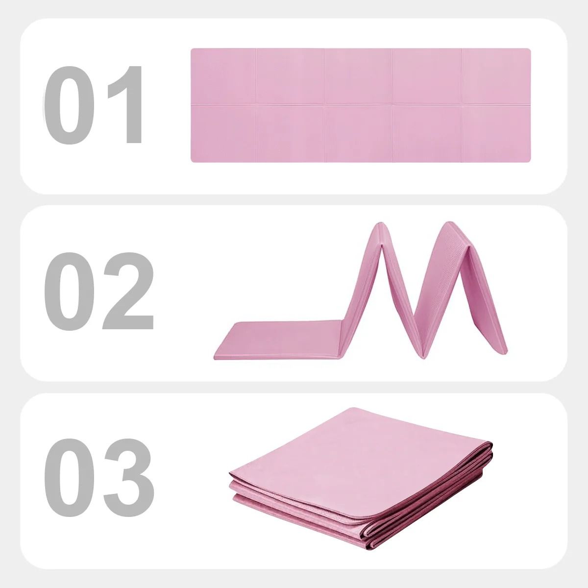 Non-Slip Yoga Mat – Lightweight, Cushioned and Portable Fitness Mat for Home, Gym, and Travel