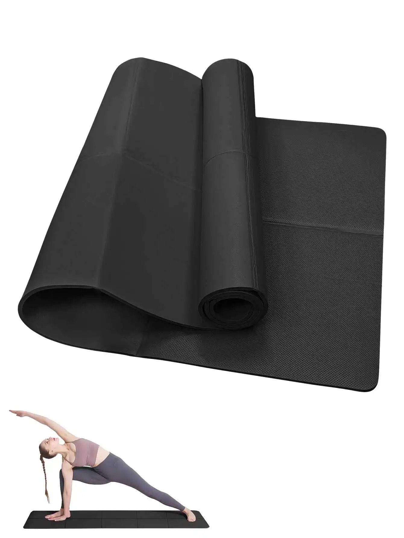 Non-Slip Yoga Mat – Lightweight, Cushioned and Portable Fitness Mat for Home, Gym, and Travel