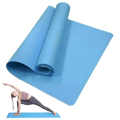 Non-Slip Yoga Mat – Lightweight, Cushioned and Portable Fitness Mat for Home, Gym, and Travel