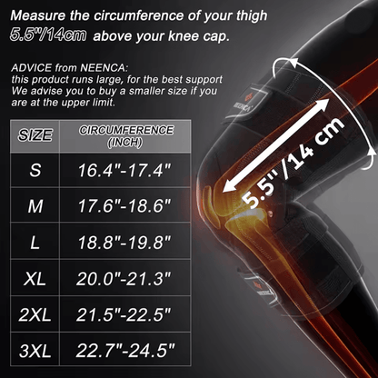 Neenca Hinged Knee Brace with Copper Stabilizers and Patella Gel Support