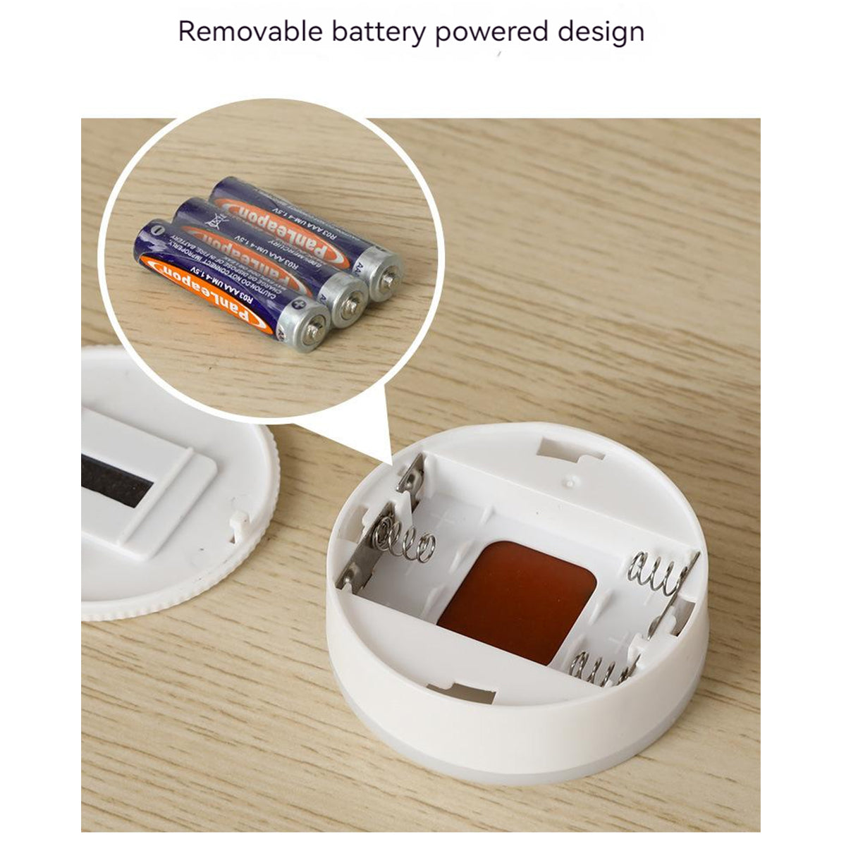Small Battery Powered LED Lamp, 3 Mode Eye Protection Night Light for Bedside, Kitchen Cabinet, Wardrobe, Staircase