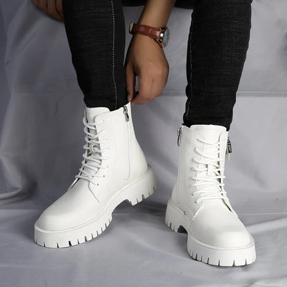 High Quality Mens Chelsea Boots, Luxury Leather, English Style, Thick Sole, Famous Casual Shoes