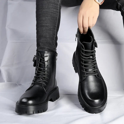 High Quality Mens Chelsea Boots, Luxury Leather, English Style, Thick Sole, Famous Casual Shoes