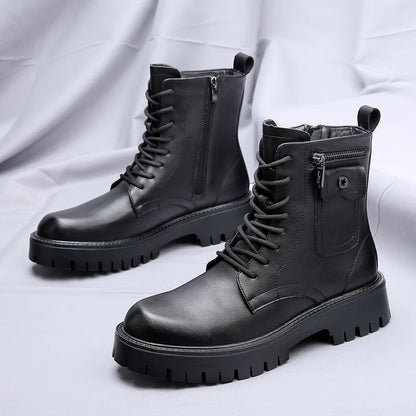 High Quality Mens Chelsea Boots, Luxury Leather, English Style, Thick Sole, Famous Casual Shoes