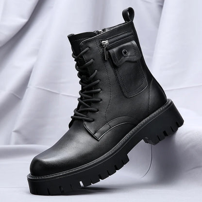High Quality Mens Chelsea Boots, Luxury Leather, English Style, Thick Sole, Famous Casual Shoes