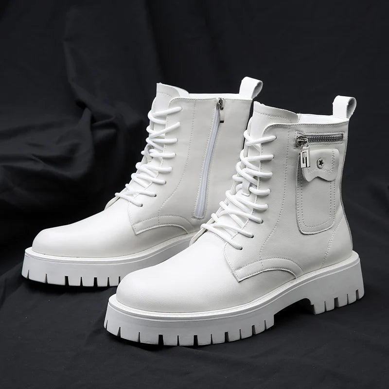 High Quality Mens Chelsea Boots, Luxury Leather, English Style, Thick Sole, Famous Casual Shoes