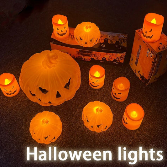 Pumpkin Lantern Candle Light Halloween Decoration