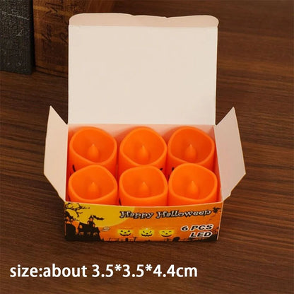 Pumpkin Lantern Candle Light Halloween Decoration