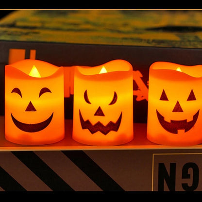Pumpkin Lantern Candle Light Halloween Decoration
