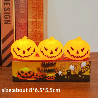 Pumpkin Lantern Candle Light Halloween Decoration