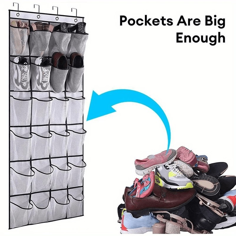 NeatNest 24 Pocket Hanging Shoe and Closet Organizer