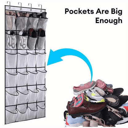 NeatNest 24 Pocket Hanging Shoe and Closet Organizer
