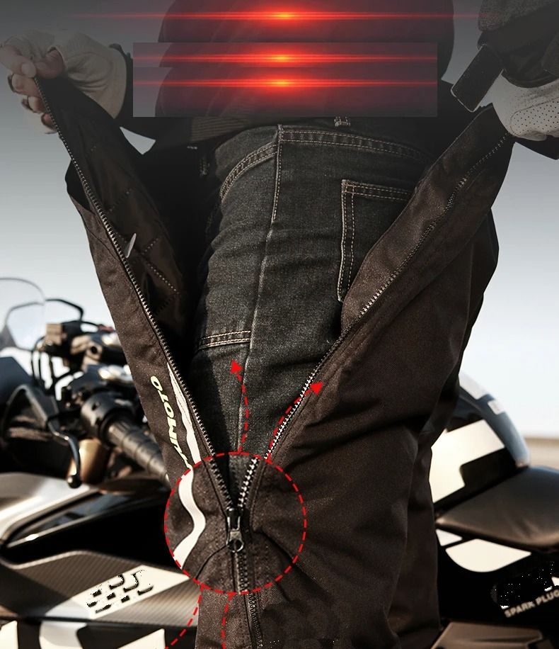 Motorcycle Quick Take Off Waterproof Thermal Pants