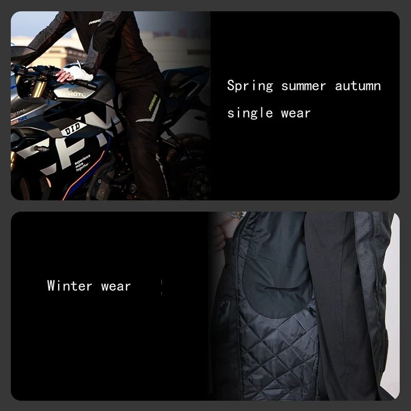 Motorcycle Quick Take Off Waterproof Thermal Pants