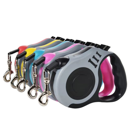 Durable Automatic Dog Leash for Small Dogs and Cats – 3m/5m Retractable Nylon Lead for Walking and Hiking