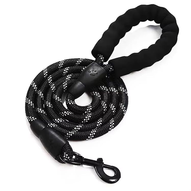Durable Reflective Dog Leash – Heavy-Duty Nylon Lead for Small, Medium & Large Dogs