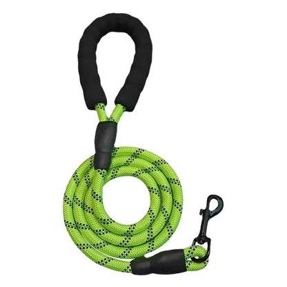Durable Reflective Dog Leash – Heavy-Duty Nylon Lead for Small, Medium & Large Dogs