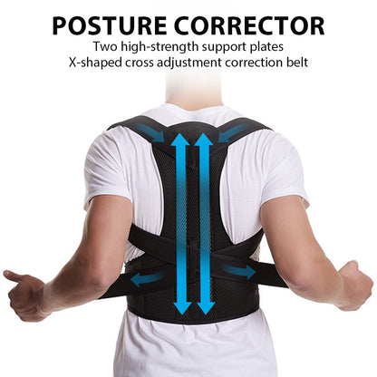 Adjustable Shoulder Posture Support for Women and Men, Back Brace Posture Corrector Belt, Back Lumbar Support
