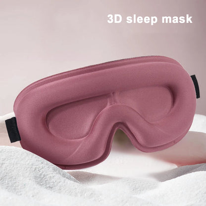 Sleep Mask for Side Sleepers, 3D Deep Contoured Blackout Eye Mask, No Pressure Blindfold for Women Men Lash Extensions