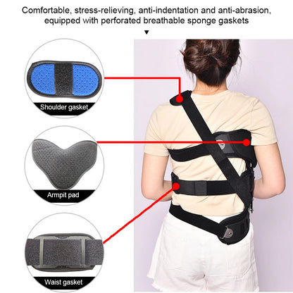 Adjustable Scoliosis Posture Corrector, Spinal Auxiliary Orthosis Brace, Back Recovery Support for Left and Right Use
