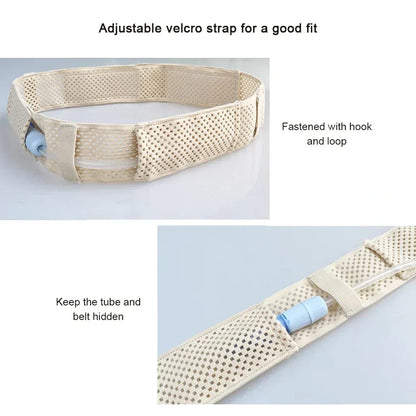 Catheter Protector Adjustable Abdominal Belt, Peritoneal Dialysis Waist Belt, Catheter Fixation Device Back Support