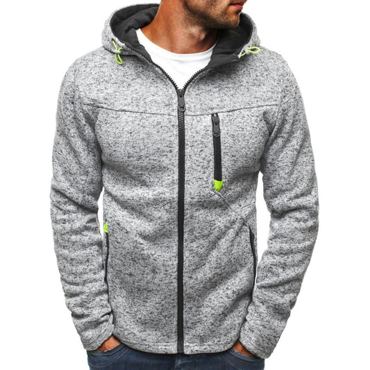 Men's Jacquard Hoodie, Premium Fleece Pullover, Brand Hooded Sweatshirt for Men, Comfort Fit Streetwear