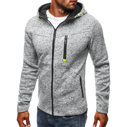 Men's Jacquard Hoodie, Premium Fleece Pullover, Brand Hooded Sweatshirt for Men, Comfort Fit Streetwear