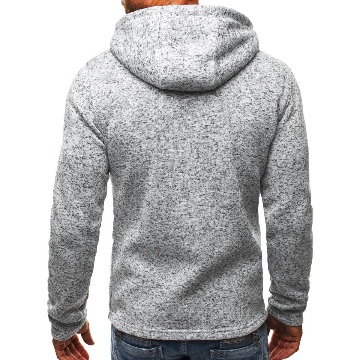 Men's Jacquard Hoodie, Premium Fleece Pullover, Brand Hooded Sweatshirt for Men, Comfort Fit Streetwear