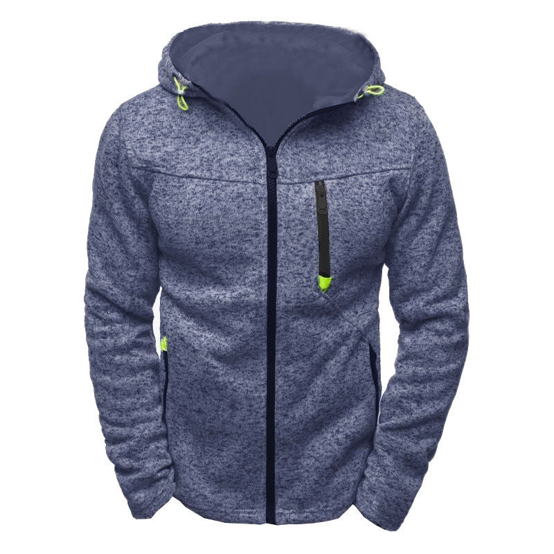 Men's Jacquard Hoodie, Premium Fleece Pullover, Brand Hooded Sweatshirt for Men, Comfort Fit Streetwear