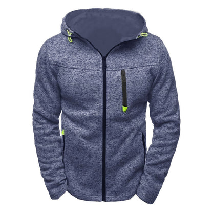 Men's Jacquard Hoodie, Premium Fleece Pullover, Brand Hooded Sweatshirt for Men, Comfort Fit Streetwear