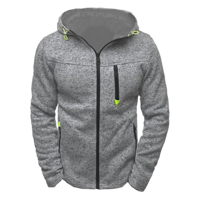 Men's Jacquard Hoodie, Premium Fleece Pullover, Brand Hooded Sweatshirt for Men, Comfort Fit Streetwear