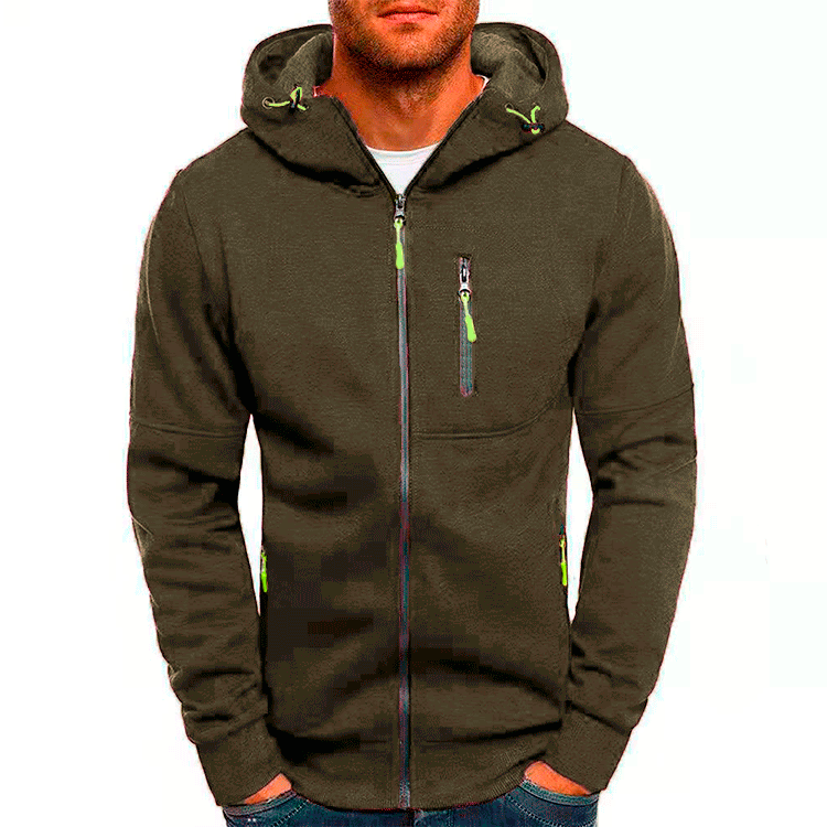 Men's Jacquard Hoodie, Premium Fleece Pullover, Brand Hooded Sweatshirt for Men, Comfort Fit Streetwear