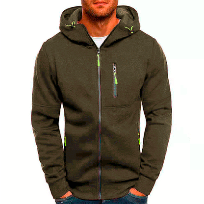 Men's Jacquard Hoodie, Premium Fleece Pullover, Brand Hooded Sweatshirt for Men, Comfort Fit Streetwear