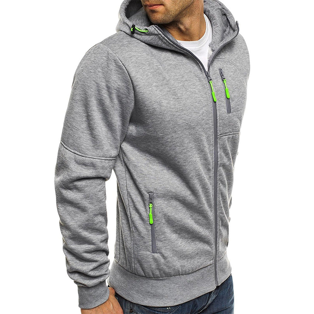 Men's Jacquard Hoodie, Premium Fleece Pullover, Brand Hooded Sweatshirt for Men, Comfort Fit Streetwear