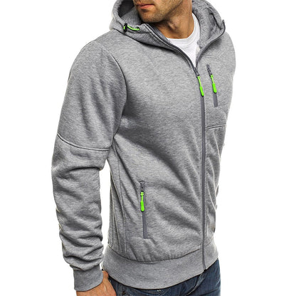 Men's Jacquard Hoodie, Premium Fleece Pullover, Brand Hooded Sweatshirt for Men, Comfort Fit Streetwear