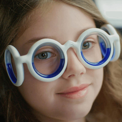 Portable Anti-Sickness Glasses For Children Adult, Anti-Motion Sickness Liquid Glasses, Lensless Driving Sickness Goggle