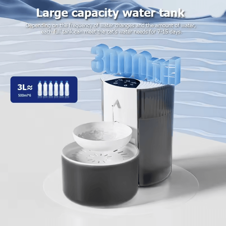 AquaFlow Smart Wireless Pet Water Fountain