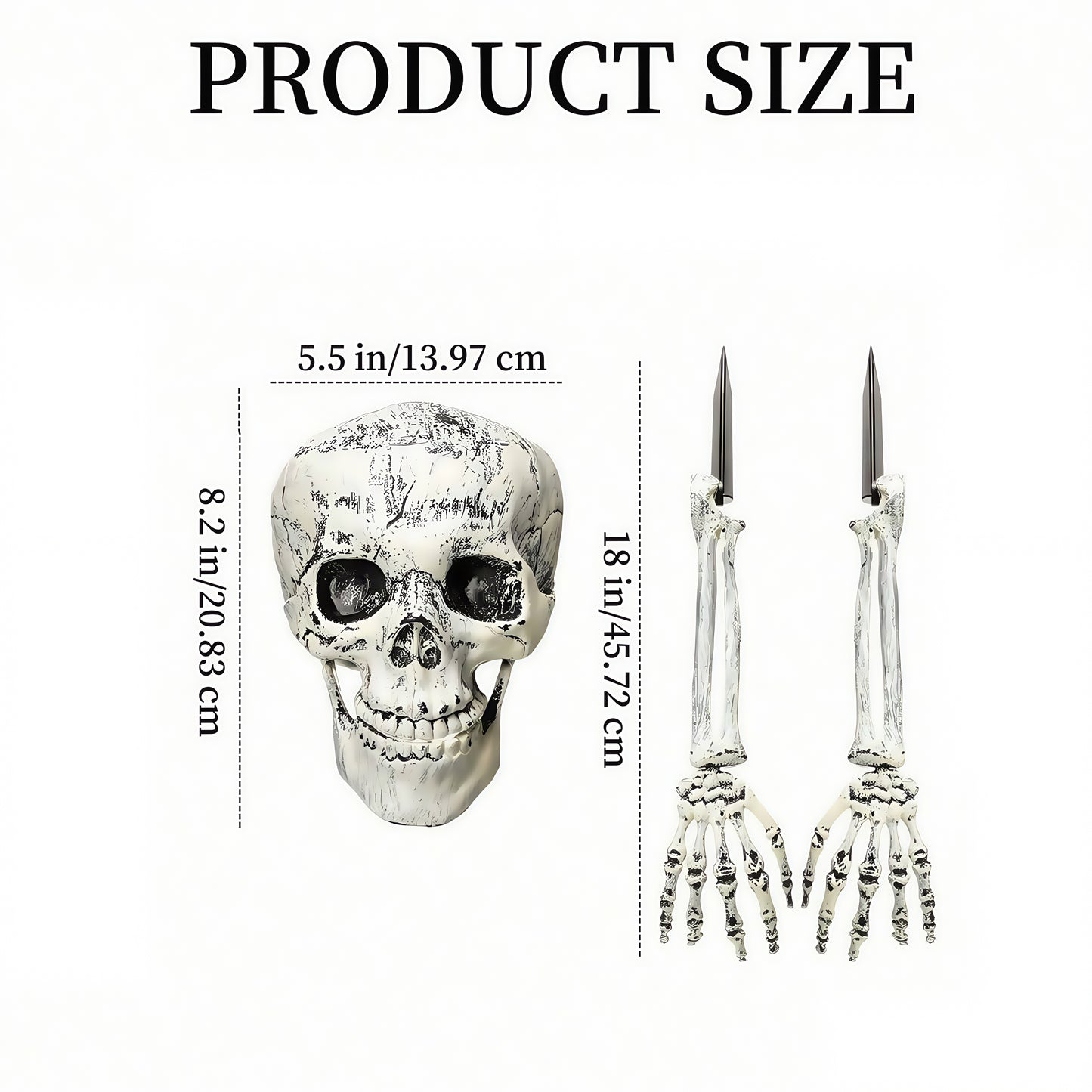 Spooky Yard Garden Halloween Decoration, Realistic Skeleton Arm Leg Bones, Halloween Skeleton Stake Decorations